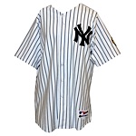 2009 Phil Hughes New York Yankees Game-Used Home Jersey with Inaugural Season Patch (Yankees-Steiner LOA (MLB Hologram) (World Championship Season)