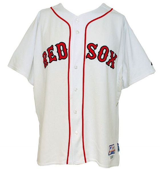 2009 Kevin Youkilis Boston Red Sox Game-Used Home Jersey (Steiner LOA) (MLB Hologram) 