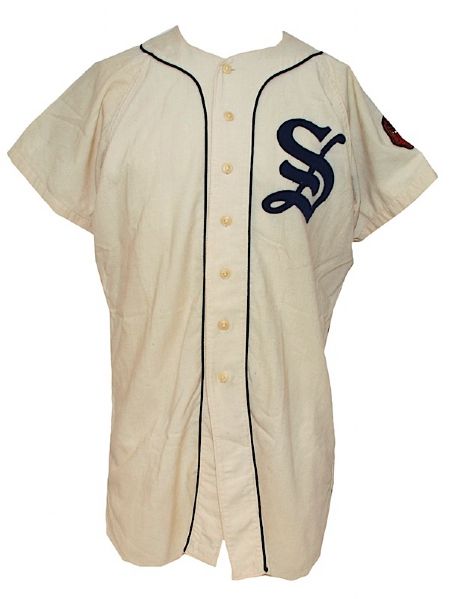 1964 Don Bryant Syracuse Chiefs Game-Used Home Flannel Jersey