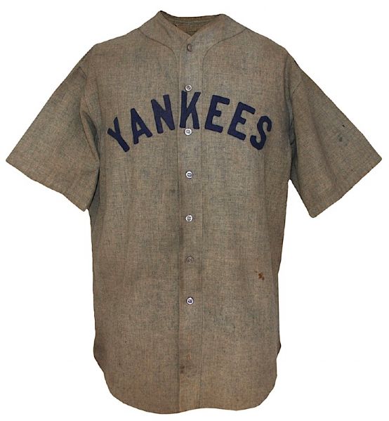 1927-1930 Benny Bengough New York Yankees Game-Used Home Flannel Jersey 