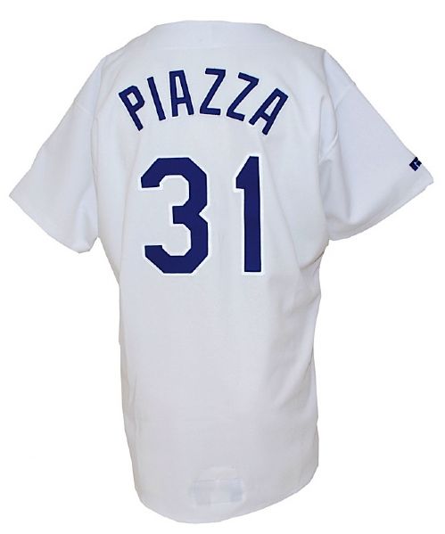 1996 Mike Piazza Los Angeles Dodgers Game-Used Home Jersey 