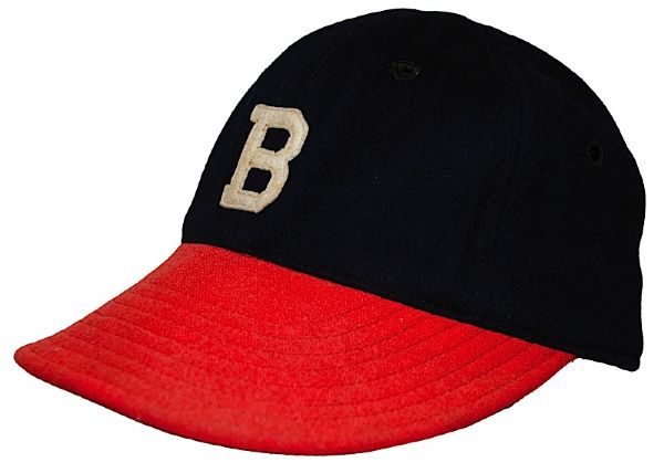 1948-1949 Nels Potter Boston Braves Game-Used & Autographed Cap (JSA)