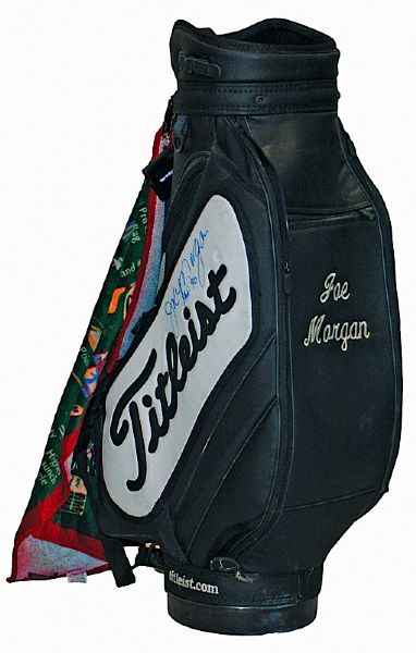 Joe Morgans Personally Owned & Autographed Golf Bag (Morgan LOA) (JSA)