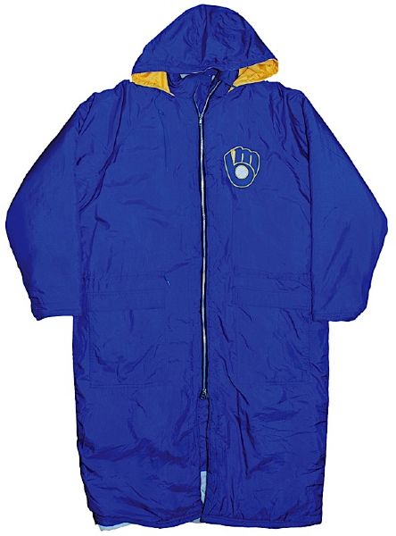 Lot of Mid 1990s Bullpen Worn Parkas - Brewers & Mariners (2)