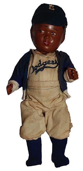 1950s Original Jackie Robinson Brooklyn Dodgers Doll