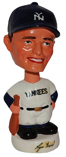 1961 Roger Maris NY Yankees "Mr. Home Run" Mini Bobble Head with Original Box (2)