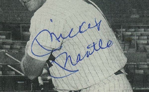 1973 Mickey Mantle Autographed Postcard with Vintage Signature (JSA)
