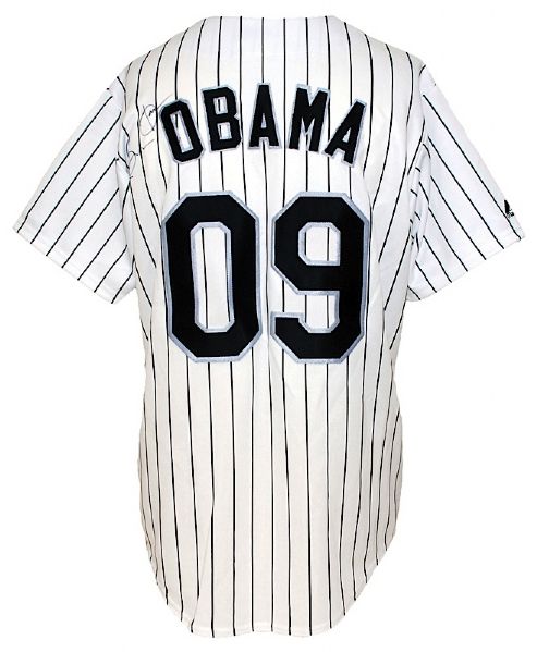 President Barack Obama Autographed Chicago White Sox Jersey (JSA)