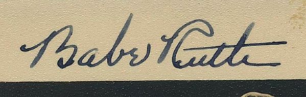 Babe Ruth Autographed Postcard (JSA)
