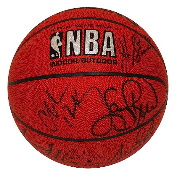 1992 Olympic Dream Team Autographed Basketball (JSA)