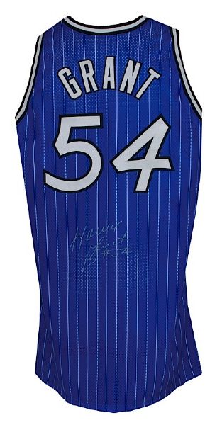 1996-1997 Horace Grant Orlando Magic Game-Used & Autographed Road Jersey (JSA) 