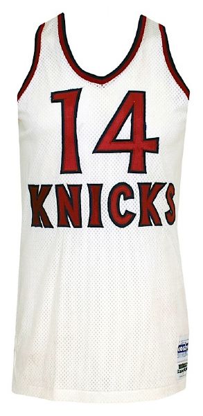 Circa 1982 New York Knicks Game-Used Home Jerseys - Van Heumen & Vince Taylor (2) (MEARS A10s) 