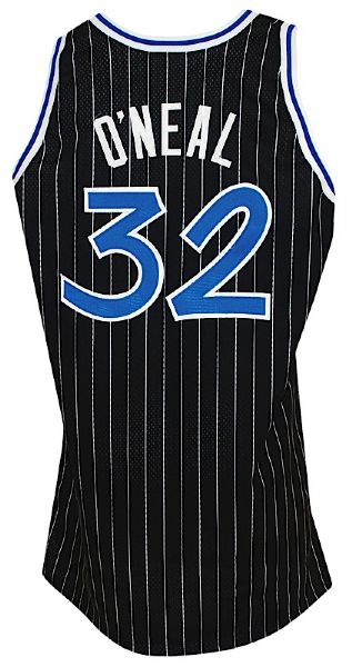 1992-1993 Shaquille ONeal Rookie Orlando Magic Game-Used Road Jersey 