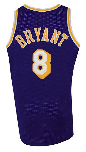 1998-1999 Kobe Bryant Los Angeles Lakers Game-Used Road Jersey  