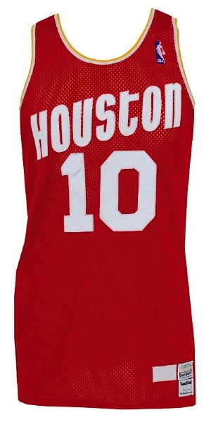 1986-1987 Purvis Short Houston Rockets Game-Used Road Jersey & Circa 1985 John Lucas Houston Rockets Game-Used Home Jersey (2)