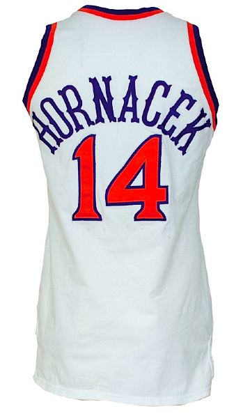 1987-1988 Jeff Hornacek Phoenix Suns Game-Used Home Uniform (2) 