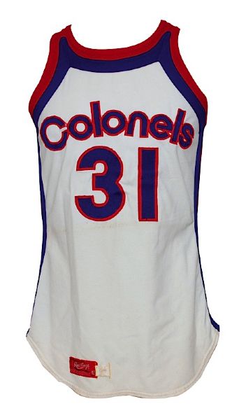 1974-1975 Marv Roberts ABA Kentucky Colonels Game-Used Home Uniform with Warm-Up Jacket (3) 