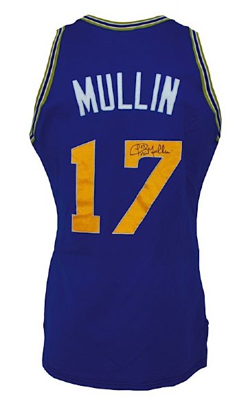 1988-1989 Chris Mullin Golden State Warriors Game-Used & Autographed Road Jersey (JSA)