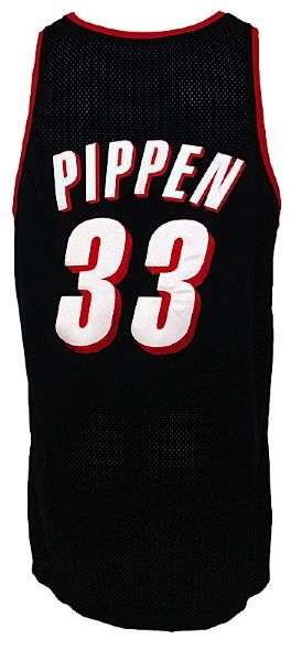 1999-2000 Scottie Pippen Portland Trailblazers Game-Used Road Jersey 