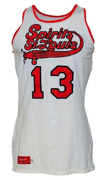 1975-1976 Rudy Hackett Spirits of St. Louis Game-Used Home Jersey 