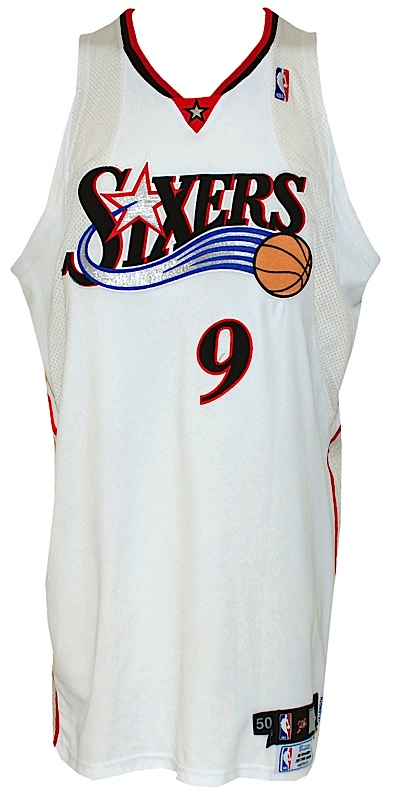 Lot Detail - 2007-2008 Andre Iguodala Philadelphia 76ers Game-Used Home  Jersey (Team LOA)
