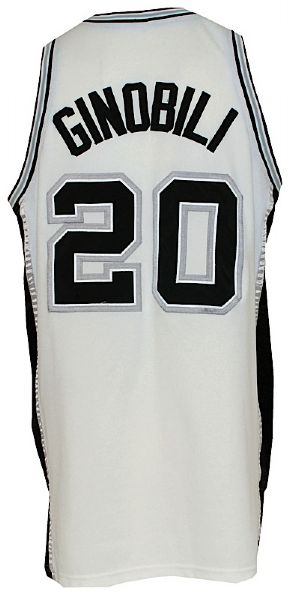 2004-2005 Manu Ginobili San Antonio Spurs Game-Used Home Jersey (Championship Season)