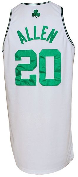 2007-2008 Ray Allen Boston Celtics Game-Used Home Jersey (Championship Season)
