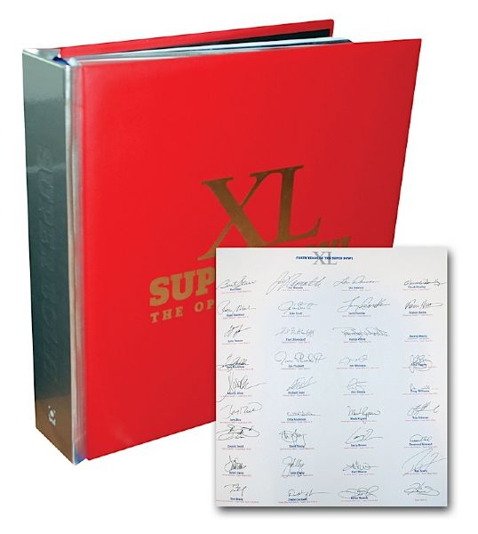 XL Super Bowl The Opus MVP Autographed Limited Edition Book (JSA)
