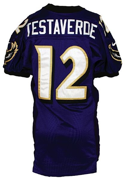 1997 Vinny Testaverde Baltimore Ravens Game-Used Home Jersey 