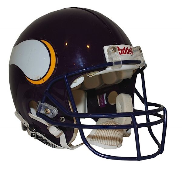 Circa 1995 Warren Moon Minnesota Vikings Game-Used Helmet