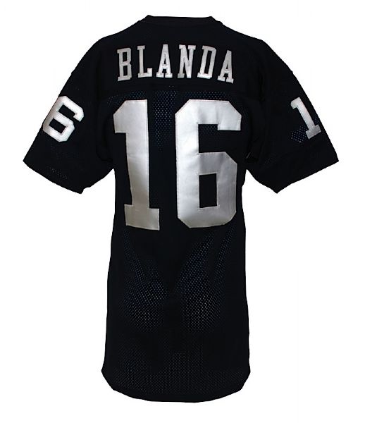 1974 George Blanda Oakland Raiders Game-Used Home Jersey 