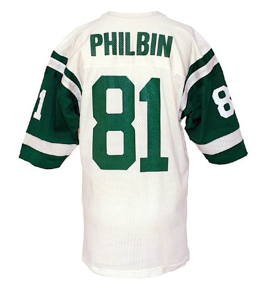 Early 1970s Jerry Philbin New York Jets Game-Used Road Jersey (Team Repairs) 