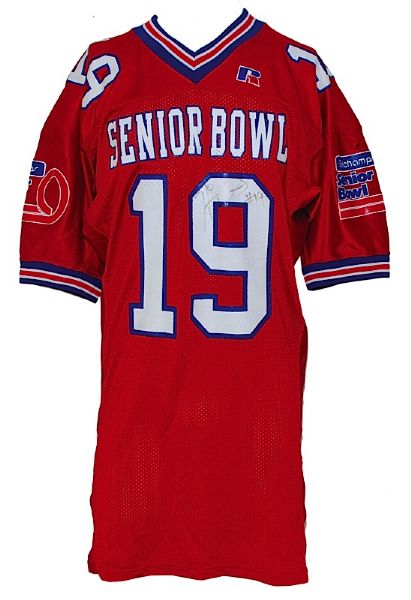 1998 Hines Ward Senior Bowl Game-Used & Autographed Uniform (2) (JSA)