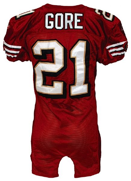 2007 Frank Gore San Francisco 49ers Game-Used Home Jersey (JO Sports LOA) 