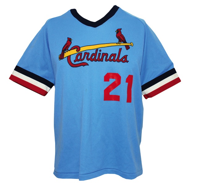 Vintage St Louis Cardinals Baseball T-Shirt Size Large Red 1987