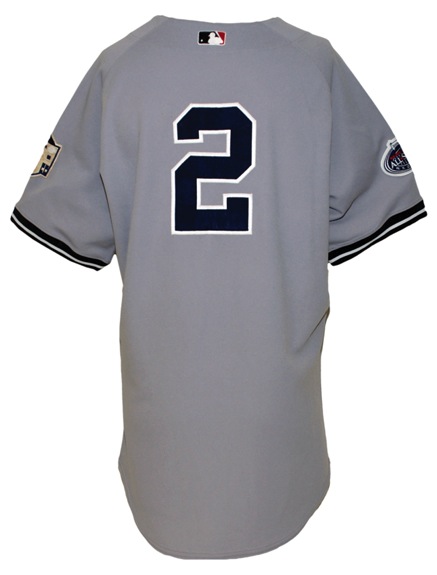 Yankees Road Authentic Jersey With 2008 Final Season Patch All Star Patch  and Numbers
