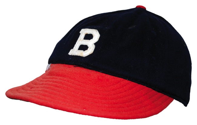 Lot Detail - Late 1940's Charles “Red” Barrett Boston Braves Game-Used Cap  & Framed 1948 Boston Braves Team Photo (2)