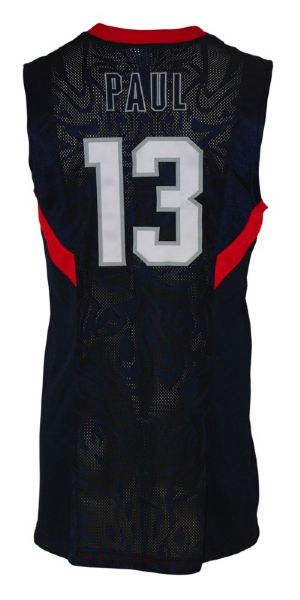 2008 Chris Paul USA Summer Olympics Game-Used Road Jersey (Olympic Gold Medal)