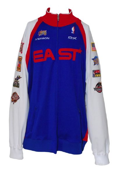 2006 Allen Iverson Eastern Conference All-Star Game Worn Warm-Up Jacket 