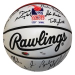 Autographed Coaches vs. Cancer Limited Edition Basketball (JSA) (Steiner) 