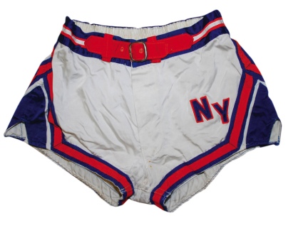 Circa 1966 New York Knicks Game-Used Home Shorts Attributed to Willis Reed