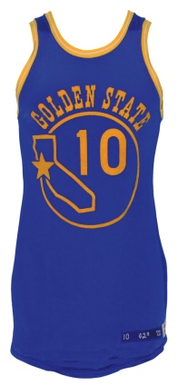 1972-1973 Charlie Johnson Golden State Warriors Game-Used Road Jersey 