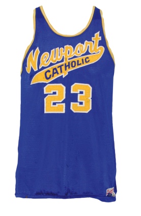 Mid-1960s Dave Cowens Newport Catholic High School Game-Used Jersey 