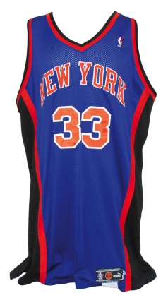 1999-2000 Patrick Ewing New York Knicks Game-Used Road Jersey 