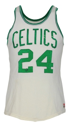 1968-1969 Sam Jones Boston Celtics Game-Used Home Finals Jersey (Team Repairs) (Photomatch) (Championship Season)