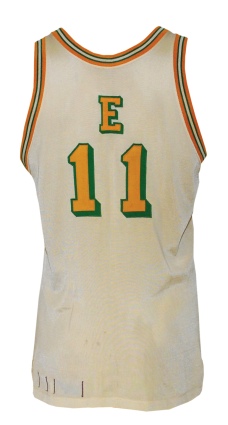 Circa 1970 Elvin Hayes San Diego Rockets Game-Used & Autographed Home Uniform (2) (JSA)