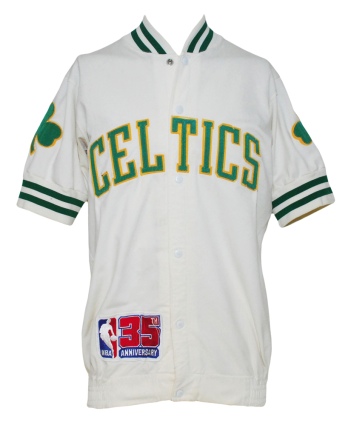 1980-1981 Cedric "Cornbread" Maxwell Boston Celtics Worn Home Warm-Up Jacket 
