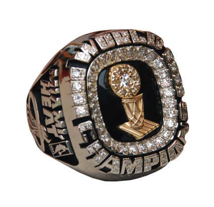 2006 Miami Heat NBA World Champions 10K Gold and Diamond Ring  