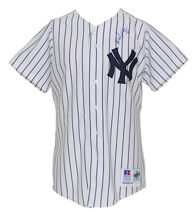 1993 Wade Boggs New York Yankees Game-Used & Autographed Home Jersey (JSA)