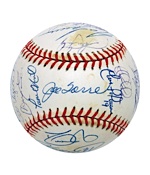 2000 New York Yankees World Championship Team Signed Baseball (Steiner) (JSA)